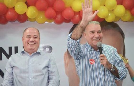 Na foto Marcito Pinto e Jesualdo Pires durante a última campanha de prefeito em JI-Paraná.