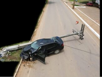 Vilhena lidera ranking de acidentes de carros contra postes