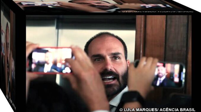 eduardobolsonaro Policia Federal ganha mais 60 dias para investigar Eduardo Bolsonaro no inquérito que investiga as ações golpistas no Brasil.