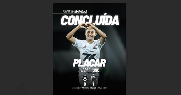 SANTOS BOTAFOGO Santos abre vantagem sobre Botafogo na final do Brasileiro A2