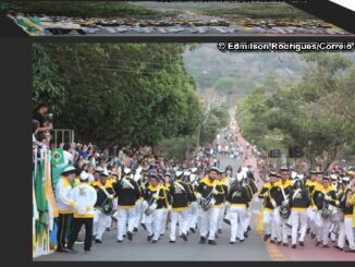 Fanfarra dos veteranos Júlio Guerra desfila em Ouro Preto/RO